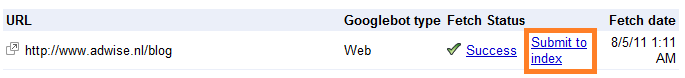 Update url in Google